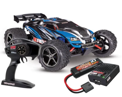 Traxxas E-Revo 1:16 blau RTR Brushed mit Akku und USB-C Ladegerät TRX71054-8-... - Bild 1 von 4