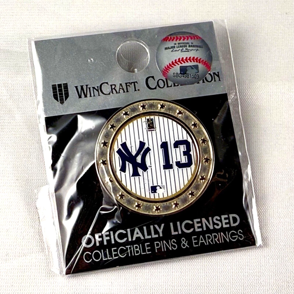 New Sealed! New York Yankees Alex Rodriguez 13 Retirement Pin WinCraft - Image 1 of 1