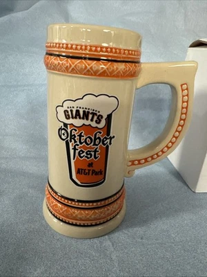 Taza de café vintage Beer Stein MLB Giants "Beat LA" Oktober fest taza de té Foto 1 de 4
