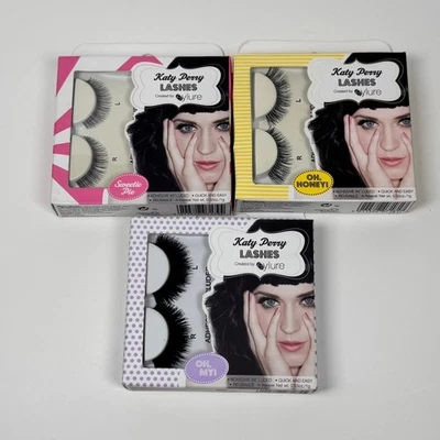 New Eylure Katy Perry Lashes Sweetie Pie Oh My Oh Honey Black 3 Pack Bundle - Image 1 of 4
