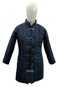 Mittelalter Ritter Gambeson dick wattierte Jacke Aketon Mantel für LARP Reenactment - Bild 1 von 4