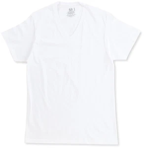 Fruit of the Loom Herren 8er Pack 100% Baumwolle Weiß V-Ausschnitt T-Shirts (Large... - Bild 1 von 2