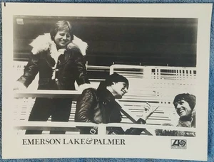 Vintage EMERSON LAKE & PALMER Press Photo ATLANTIC Records HTF - Picture 1 of 2