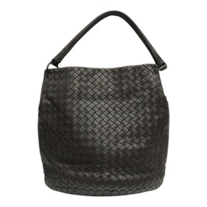 Bottega Veneta Intrecciato Shoulder Bag Hobo Bag Handbag Leather 255690 Brown - Picture 1 of 10