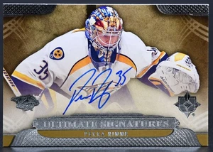 2013-14 UD Ultimate Collection Ultimate Signatures Pekka Rinne US-RI Auto - Bild 1 von 2