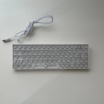Drunkdeer G65 Mechanical Keyboard with Transparent Keycaps Used - Image 1 of 2
