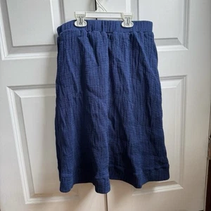 Rebecca Girls Midi Blue Textured Knee Length Skirt Size 20 - Picture 1 of 6