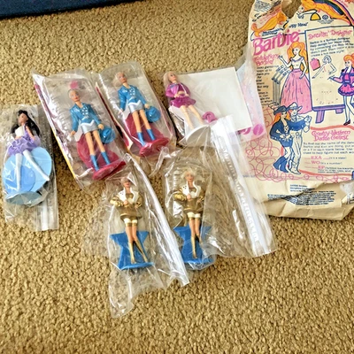 Lote De 6 Figuras Muñeca Barbie Vintage McDonald’s Happy Meal Toys Años 90 Foto 1 de 4