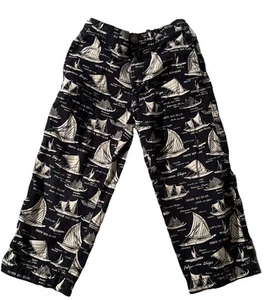 J.Crew crewcuts Boys Sailing Boat South Sea Isles Blue Pants Sz 4 - Picture 1 of 7