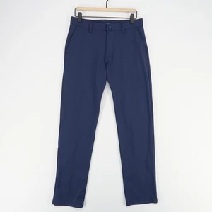 Rhone Commuter Classic Pants Mens 29 Blue Stretch Performance Tech Chino - Picture 1 of 10