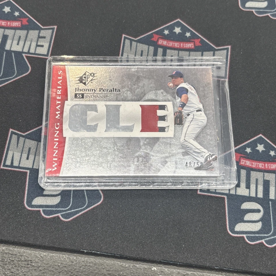 Parche de camiseta usada del juego Jhonny Peralta 2008 SPX #/50 Foto 1 de 2