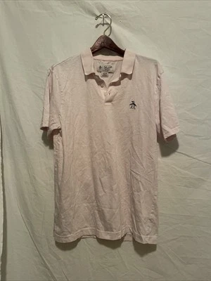 Penguin Polo Shirt Men Vintage Pink Casual Short Sleeve Size Small - Image 1 of 4