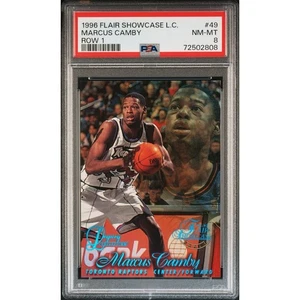 Marcus Camby Flair Legacy Collection 1996-97 RC fila 1 #49 PSA 8/150 Pop 2 - Imagen 1 de 3