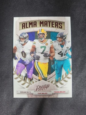 2024 Prestige Red Alma Maters Travon Walker, Roquan Smith, Quay Walker /399 - Image 1 of 3