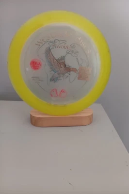Westside World Disc Golf Distance Driver Yellow Moonshine Plastic 173g - Image 1 of 4