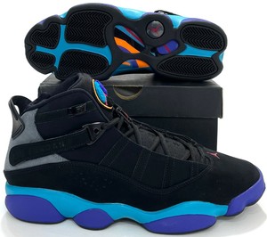 Venta \u003e jordan 6 negro con azul \u003e en stock