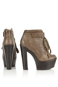 Topshop Stiefel, Plateau, Gr. 40, braun, neu - Bild 1 von 8