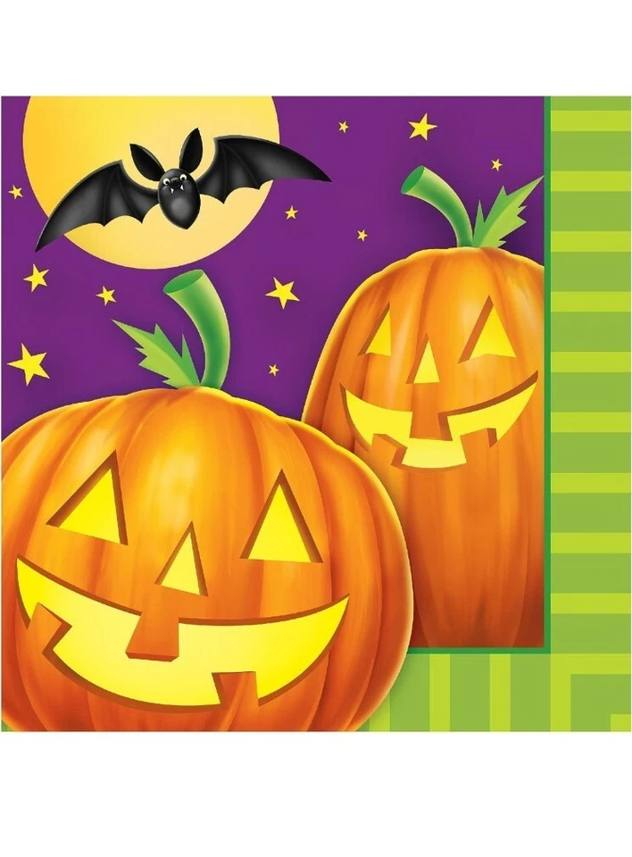Crea-666158-creative Converting Pumpkin Shine Lunch Napkins Multicolor