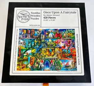 Nautilus Wooden Puzzle Once Upon A Fairytale 428 Pieces Fantasy Dragon Complete - Picture 1 of 7