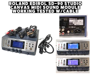 Roland EDIROL SD-90 Studio Canvas MIDI Sound Module Working Tested W/Cable - Picture 1 of 11