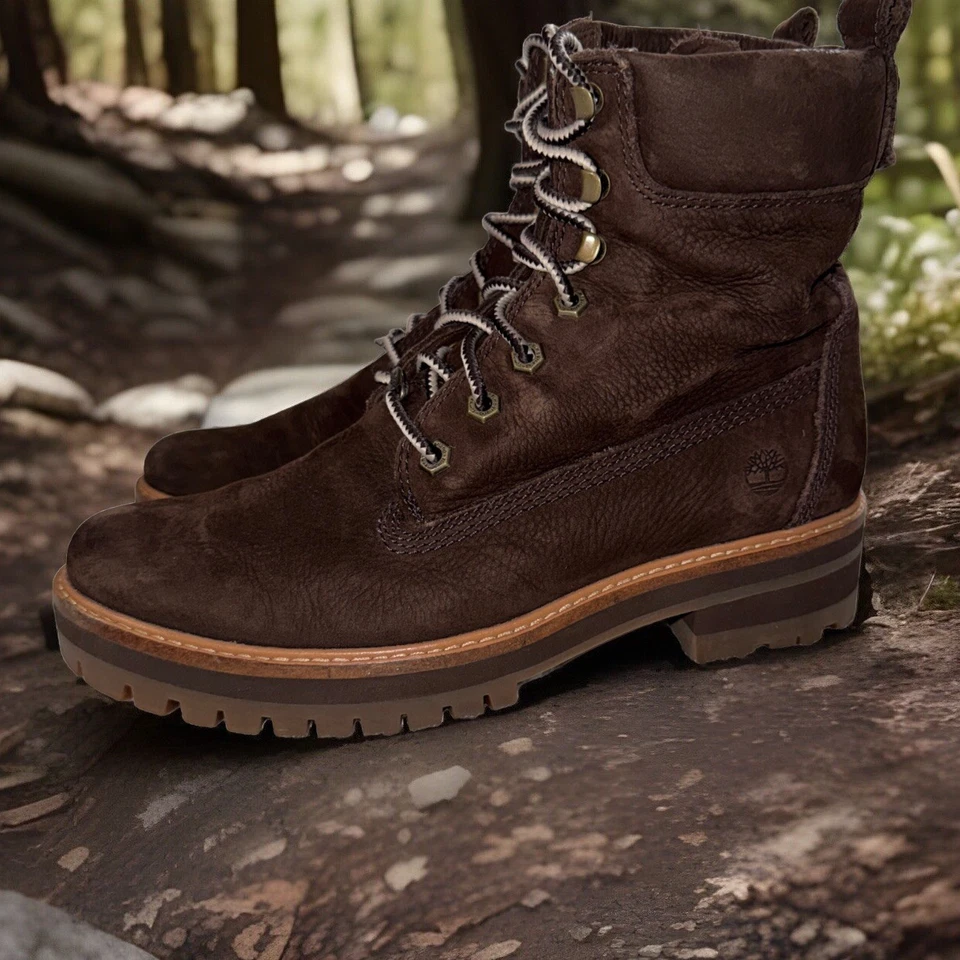 TIMBERLAND Courmayeur Valley 6 pulgadas botas de senderismo A23UY marrón para mujer talla 9 Foto 1 de 4