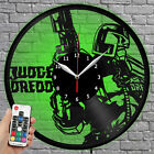 Led Clock Judge Dredd Vinyl Record Wall Clock Led Light Wall Clock 1172