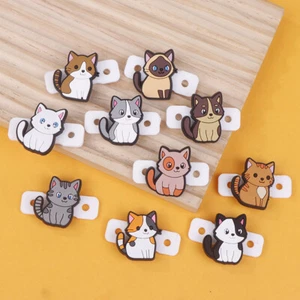 1/6Pcs Cute Cartoon Various Cat Tennis Racket Damper Silicone Shock Absorber - Bild 1 von 23