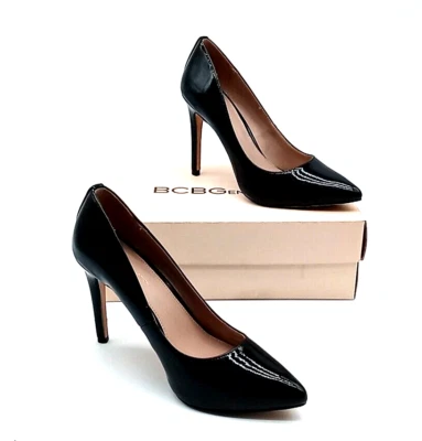 Zapatos de tacón alto BCBGeneration para mujer negros charol liso - talla 9,5 M Foto 1 de 4