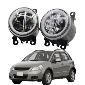 Fendinebbia LED + anelli occhi di angelo luci diurne DRL adatto per Suzuki SX4 - Foto 1 di 11