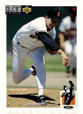 1994 Collector's Choice #68 John Burkett - Image 1 of 2