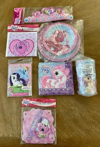 My Little Pony Party Gift Bags and Happy Birthday Banner Pinkie Pie 2003 - Picture 1 of 16