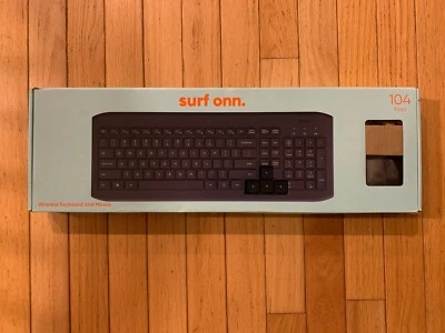 SURF ONN. FULL 104 KEY WIRELESS KEYBOARD AND MOUSE - NEW! - Image 1 of 3