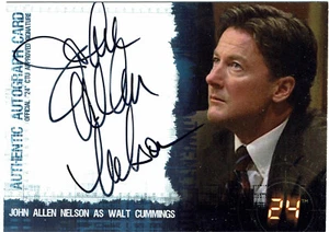 24 Season 4 Artbox 2006 Autograph Card John Allen Nelson as Walt Cummings - Picture 1 of 1