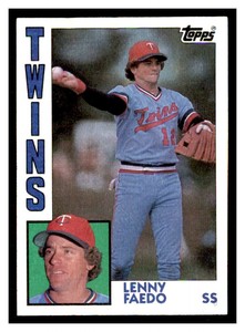 1984 Topps #84 LENNY FAEDO Minnesota Twins ~D2O