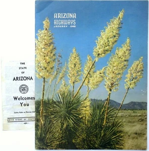 Arizona Highways Magazine January 1948 & Traffic Laws Leaflet Ephemera - Vintage - Imagen 1 de 8