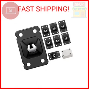 8 PCS Mini Casters Wheels Self-Adhesive Stainless Steel Paste Universal Wheel 36 - Picture 1 of 2