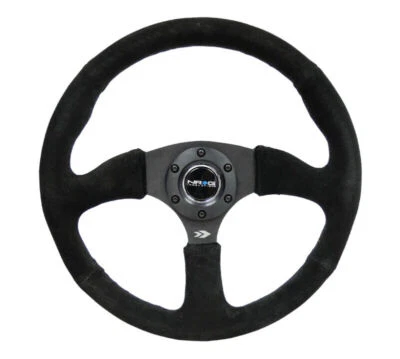 NRG RST-023MB-S for Reinforced Steering Wheel 350mm/2.5in. Deep Blk Suede Comfor - Image 1 of 4