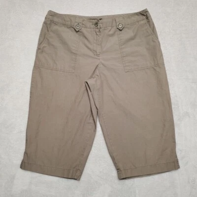 Pantalones Cortos Pantology Para Mujer 14 Verde Skimmer Ligeros Exterior Informales Caminata Pantalones Foto 1 de 4