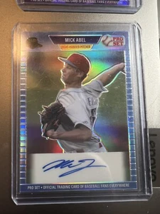 2021 Leaf Pro Set Mick Abel Aqua Teal Refractor Auto Phillies TRUE REAL 1/1 - Picture 1 of 2