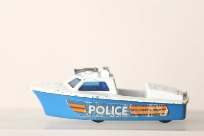 MATCHBOX Superfast No 52  Polizeiboot 1976  Lesney  7,5cm  (261438 48) - Bild 1 von 4