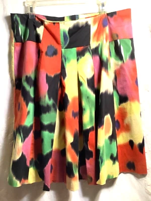 Falda Atención 16 Multicolor Flores Brumosas Forrada Nueva EE. UU. Solo Envío Nacional Foto 1 de 4