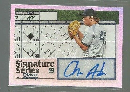 2019 Donruss Signature Series #26 Chance Adams (ref 65709) - Image 1 of 1