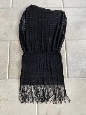 FREE SHIPPING Espiral AM:PM Swim Coverup Dress Size Large Black - Image 1 of 4