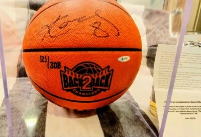 KOBE BRYANT🔥AUTOGRAPH BASKETBALL FROM KOBES 1st🏆2nd🏆Jersey#8UDCOA 121 Of 308 - Image 1 of 3