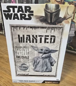 DISNEY Star Wars GROGU Wanted Poster PUZZLE The Child Mandalorian 1000 Piece NEW - Picture 1 of 5