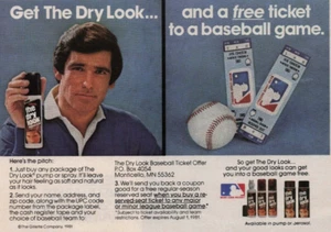 1981 Vintage Print Ad Get The Dry Look... and a free ticket to a baseball game - Picture 1 of 2