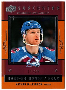2023-24 Upper Deck Superstar Honor Roll Gold NATHAN MacKINNON HR-23 25 Avalanche