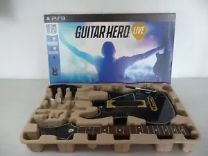 Guitar Hero Power Wireless Guitar Xbox 360 PS3 Boxed No dongle With strap - Picture 1 of 7