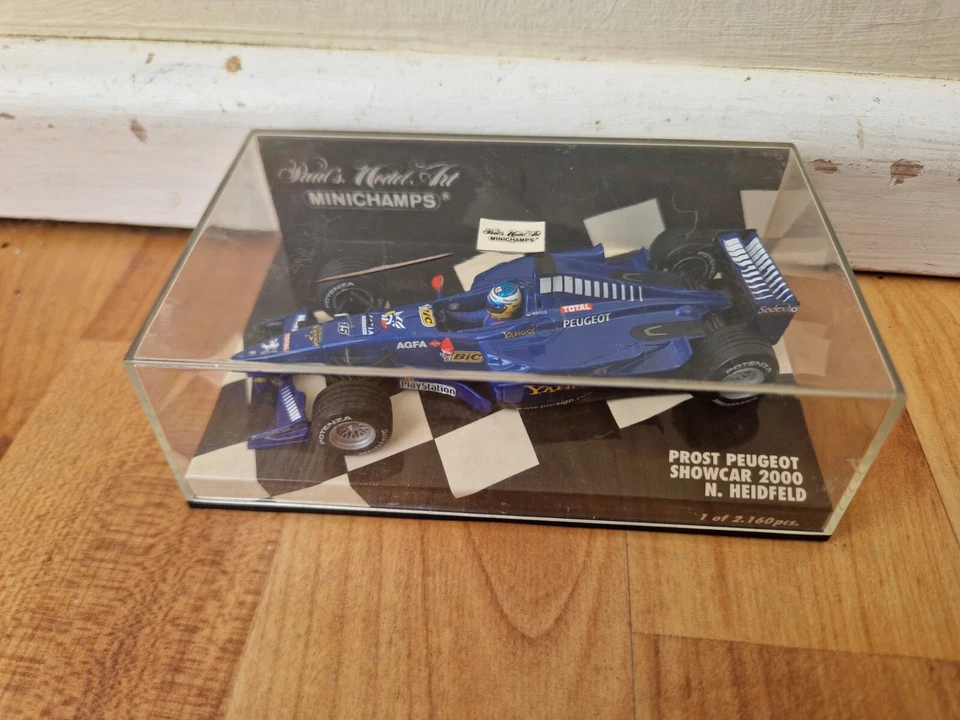 MINICHAMPS 1/43 Prost Esposizione Auto 2000 Nick Heidfeld F1 Pressofuso Auto - Immagine 1 di 4