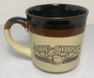 Taza de té de café publicitaria vintage Hardees Rise & Shine 1986 - Imagen 1 de 7